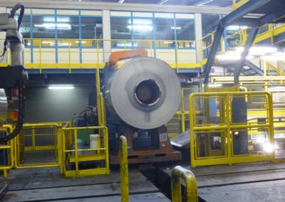 Aluminium coil in the production process